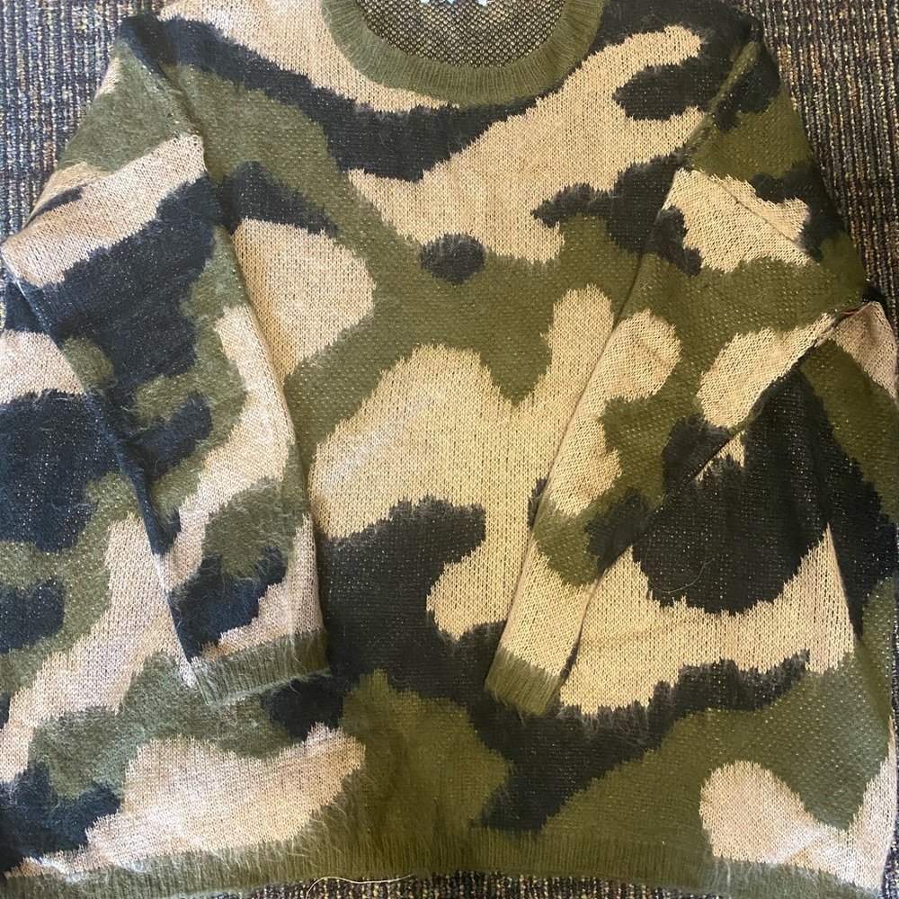 Camo sweater